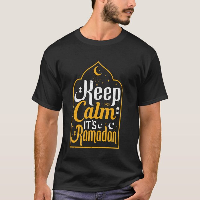 Camiseta Mantener la calma en su Ramadán (Anverso)