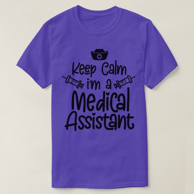 Camiseta Mantener la calma Ix27m A Auxiliar Médico 5 (Diseño del anverso)