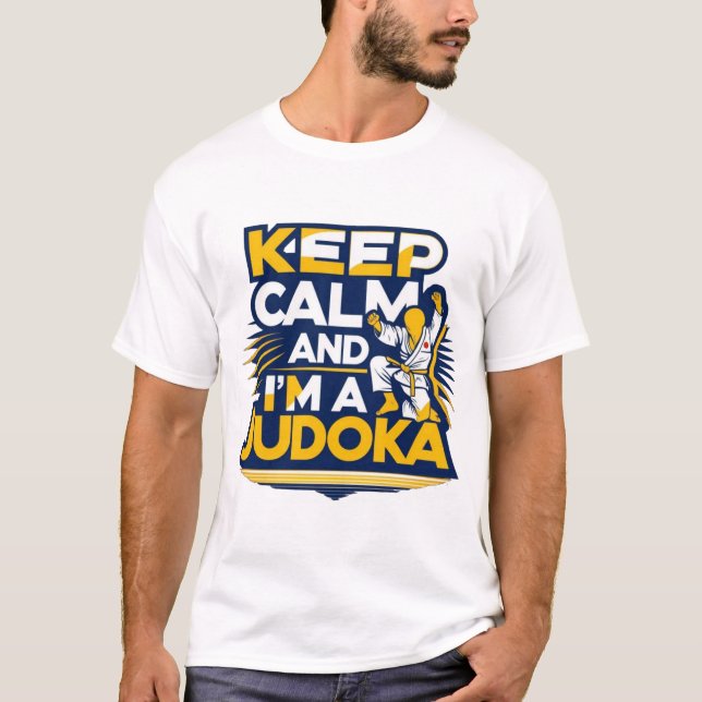Camiseta MANTENER LA CALMA Judoka (Anverso)