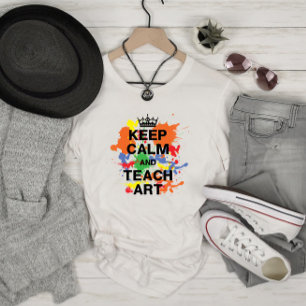 Camiseta Mantener la calma para enseñar las salpicaduras co