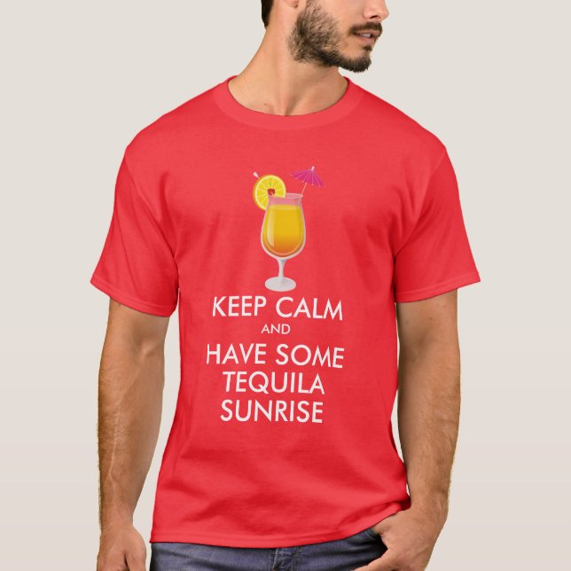 Camiseta Mantener la calma - Tequila Sunrise (Anverso)