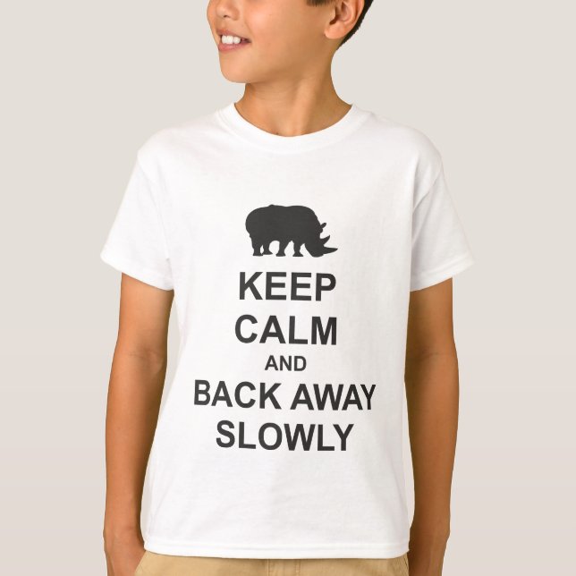 Camiseta Mantener la calma y alejarse lentamente (Anverso)