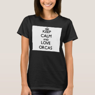 Camiseta Mantener la calma y amar a las Orcas