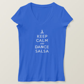 Camiseta Mantener la calma y bailar salsa