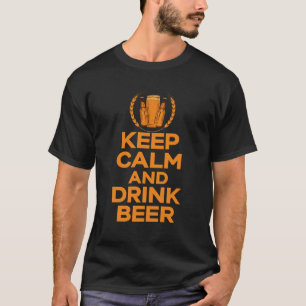 Camiseta Mantener la calma y beber cerveza
