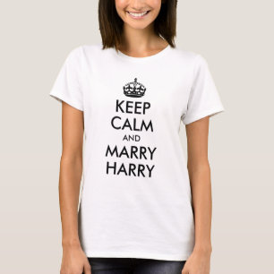 Camiseta Mantener la calma y casarse con Harry Shirt
