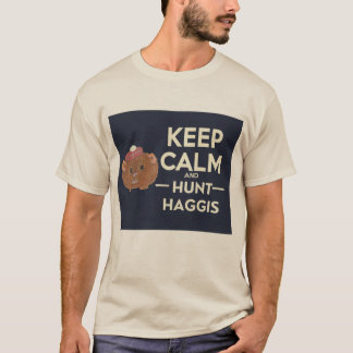 Camiseta Mantener la calma y cazar el haggis escocés