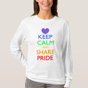 Camiseta Mantener la calma y compartir el orgullo