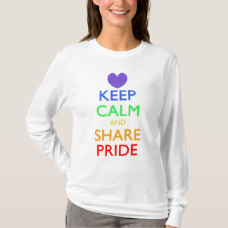 Camiseta Mantener la calma y compartir el orgullo