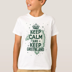 Camiseta Mantener la calma y conservar Groenlandia