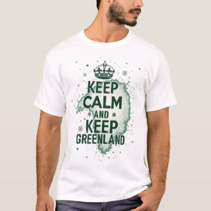 Camiseta Mantener la calma y conservar Groenlandia