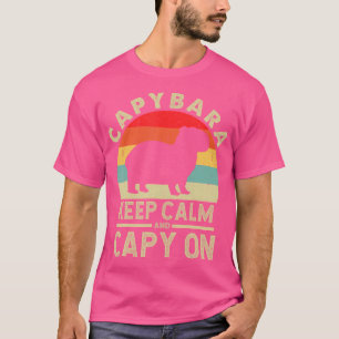 Camiseta Mantener La Calma Y El Capricho Sobre El Capibara