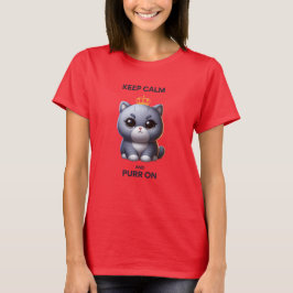 Camiseta Mantener la calma y el error en