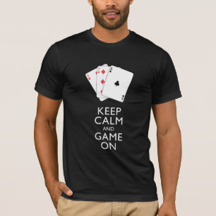 Camiseta MANTENER LA CALMA Y EL JUEGO EN MARCHA - Juegos co