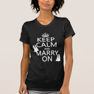 Camiseta Mantener la calma y el matrimonio encendidos - tod
