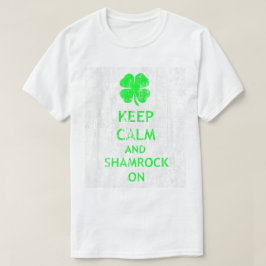 Camiseta Mantener la calma y el Shamrock en DS