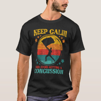 Camiseta Mantener La Calma Y Evitar La Conmoción - Retro C