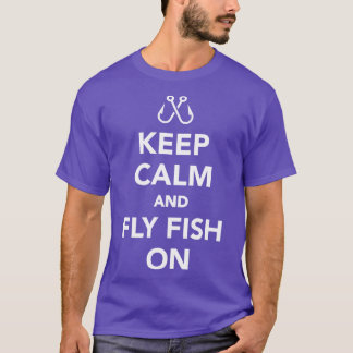 Camiseta Mantener la calma y faenar con pesca