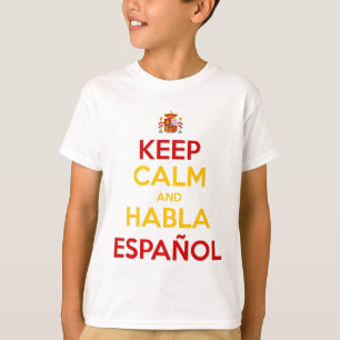 Camiseta Mantener la calma y hablar español