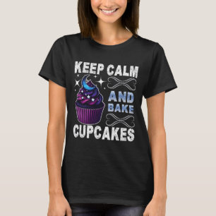 Camiseta mantener la calma y hacer quequitos