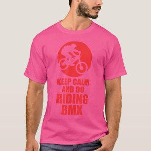 Camiseta Mantener La Calma Y Hacer Riding-Bmx