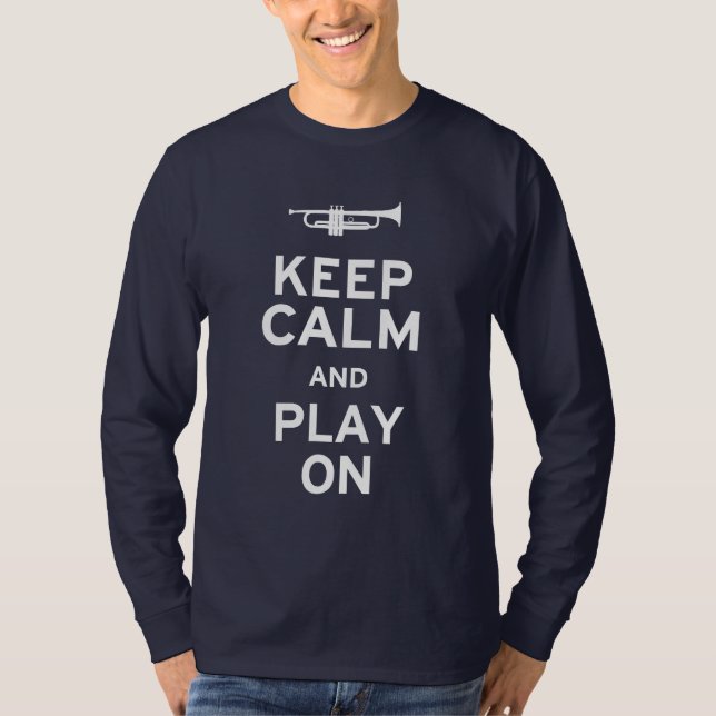 Camiseta Mantener la calma y jugar (Anverso)