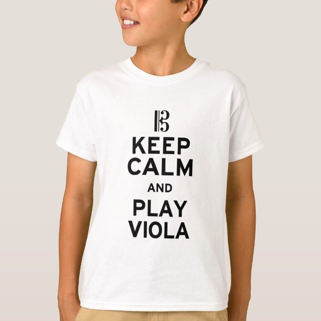 Camiseta Mantener la calma y jugar a la viola (Anverso)