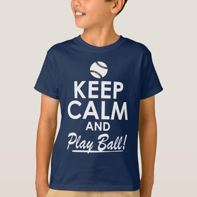 Camiseta Mantener la calma y jugar bolas (Anverso)