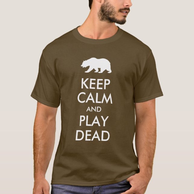 Camiseta Mantener la calma y jugar muertos (Anverso)