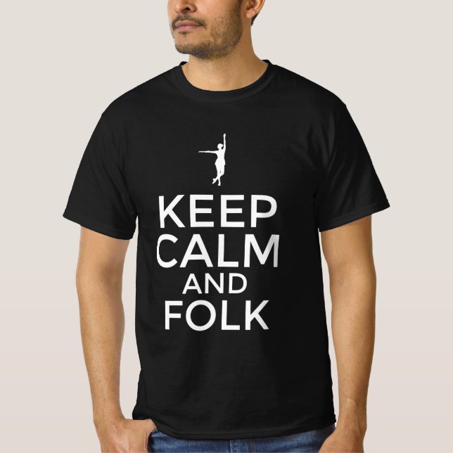 Camiseta Mantener la calma y la gente (Anverso)