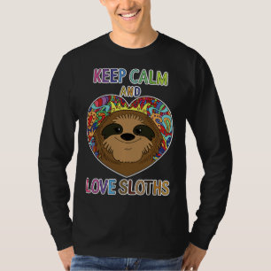 Camiseta Mantener La Calma Y Las Lemas De Amor Para La Lech