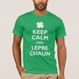 Camiseta Mantener la calma y Leprechaun