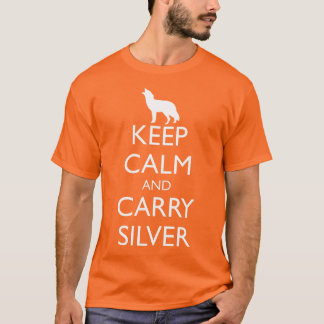 Camiseta MANTENER LA CALMA Y LLEVAR LA PLATA, Werewolf