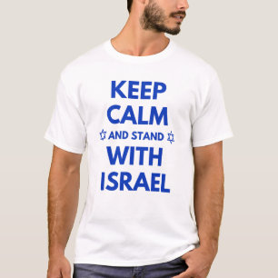 CAMISETA MANTENER LA CALMA Y MANTENERSE CON ISRAEL