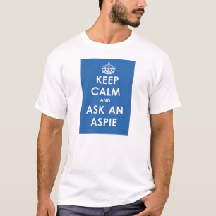 Camiseta Mantener la calma y pedir un aspie
