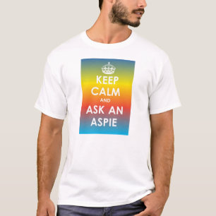Camiseta Mantener la calma y preguntar a un aspie - multipa
