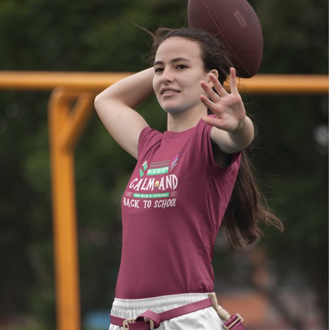 Camiseta Mantener la calma y recibir de vuelta a la escuela (Subido por el creador)