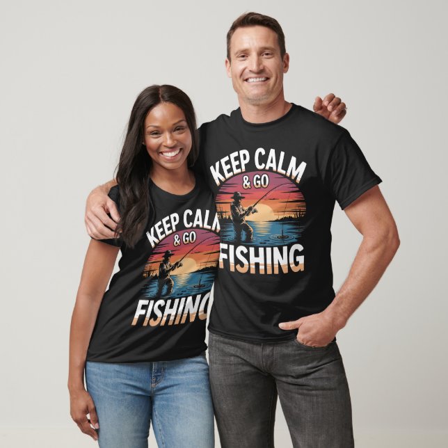 Camiseta Mantener la calma y salir de la pesca (Unisexo)