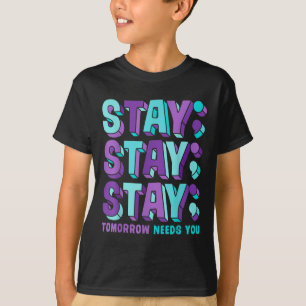 Camiseta Mantener la conciencia sobre la prevención del sui