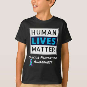 Camiseta Mantener la conciencia sobre la prevención del sui