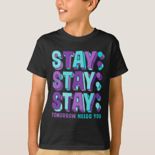 Camiseta Mantener la conciencia sobre la prevención del sui