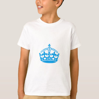 Camiseta Mantener la corona de victoria azul tranquila
