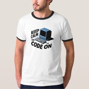 Camiseta Mantener la etiqueta y el código en