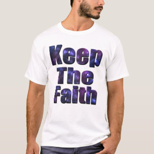 Camiseta Mantener La Fe, El Logo Religioso,