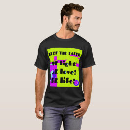 Camiseta Mantener La Fe - Magenta Verde Lime