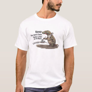 Camiseta Mantener la Isla Limpia Plástico No Está En Mi Men