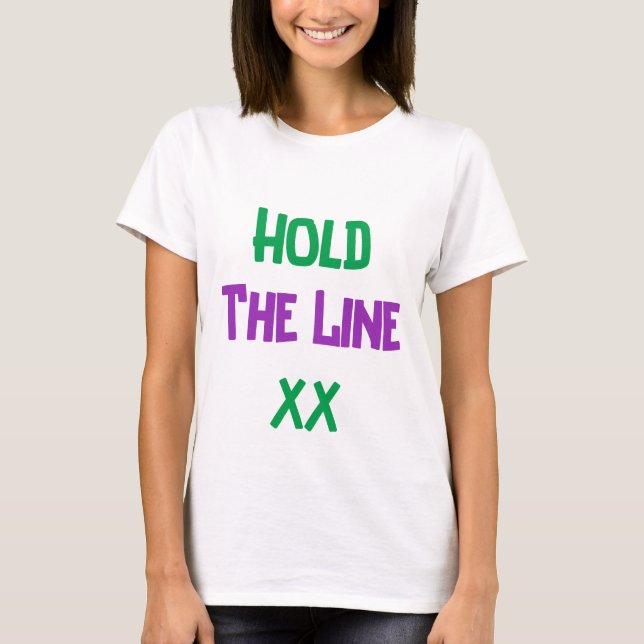 Camiseta Mantener La Línea Feminista Tee (Anverso)