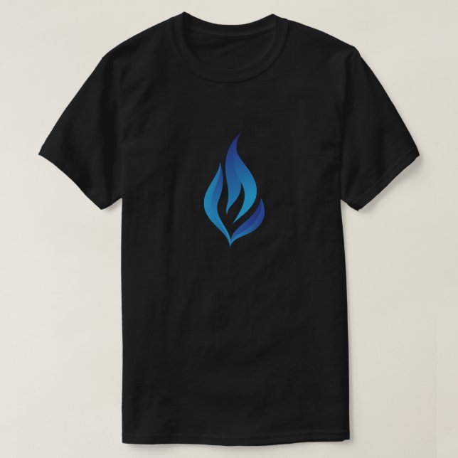 Camiseta Mantener la luz azul de la llama (Diseño del anverso)