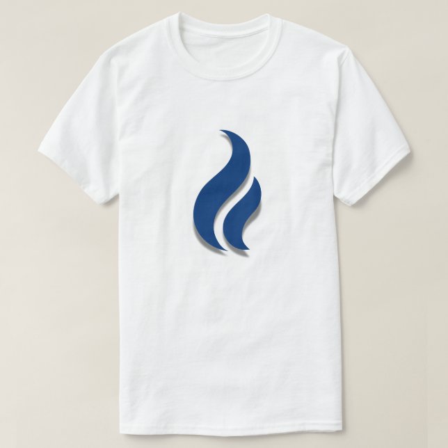 Camiseta Mantener la luz azul de la llama (Diseño del anverso)