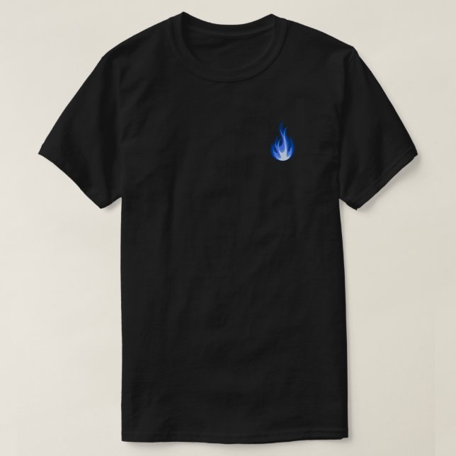 Camiseta Mantener la luz azul de la llama (Diseño del anverso)